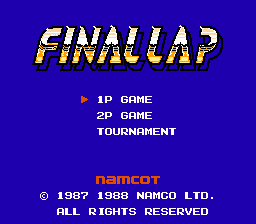Final Lap screenshot 3 for Famicom